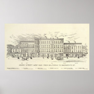 Affiches Côté Ouest de Kearny, de Californie et de