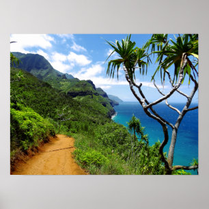 Affiches Côte tropicale Hawaï de Nepali de Kauai