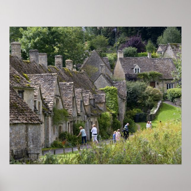 Affiches Cotswold maisons en pierre dans le village de (Devant)