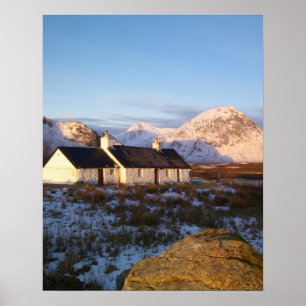 Affiches Cottage Blackrock, Glencoe, Highlands, Écosse