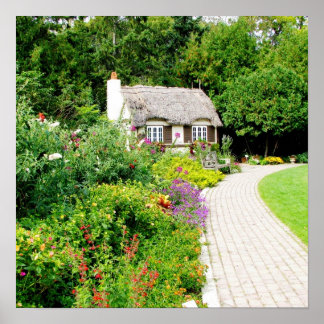 Affiches Cottage dans les Jardins Anglais