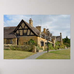 Affiches Cottages dans Broadway, copie d'affiche de