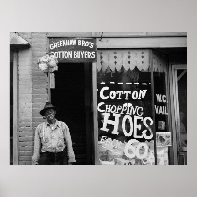 Affiches Cotton Chopping Hoes, années 1930 (Devant)