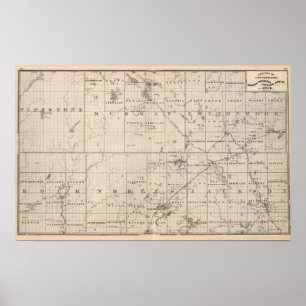 Affiches Cottonwood, Murray, comté de Pipestone, Minnesota