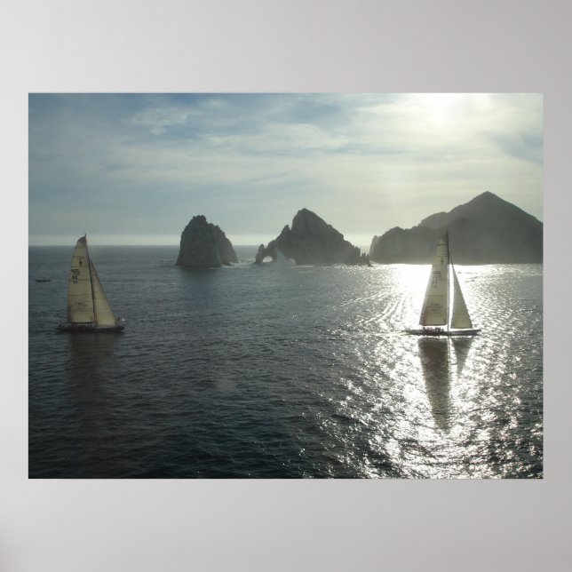 Affiches Coucher de soleil à Cabo (Devant)