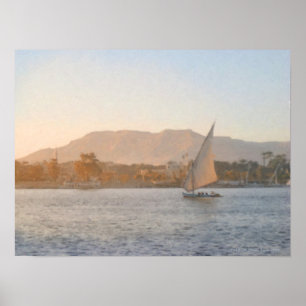 Affiches Coucher de soleil à l'impression Luxor