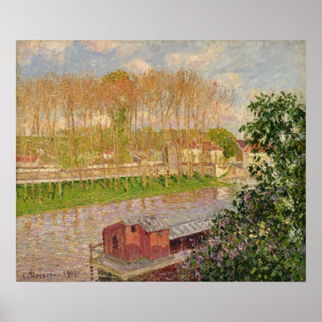 Affiches Coucher de soleil à Moret-sur-Loing, 1901 (Devant)