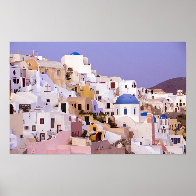 Affiches Coucher de soleil à Oil, Santorin 2 (Devant)