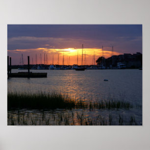 Affiches Coucher de soleil de Folly River