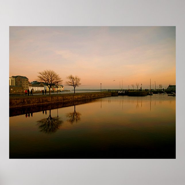 Affiches Coucher de soleil de Galway (Devant)