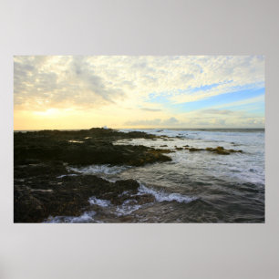Affiches coucher de soleil de kaena oahu