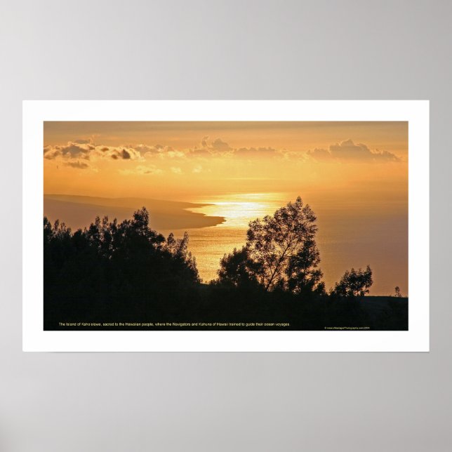 Affiches Coucher de soleil de Kaho'olawe (Devant)