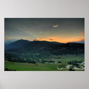 Affiches Coucher de soleil de la crête Est