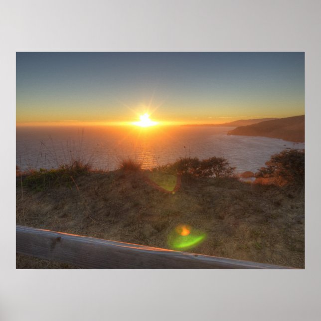 Affiches Coucher de soleil de Muir Beach (Devant)