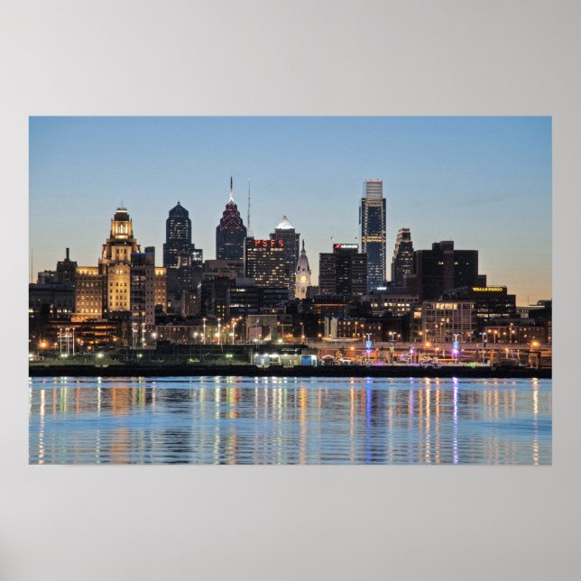 Affiches coucher de soleil de Philly (Devant)
