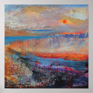 Affiches Coucher de soleil des marais 2013