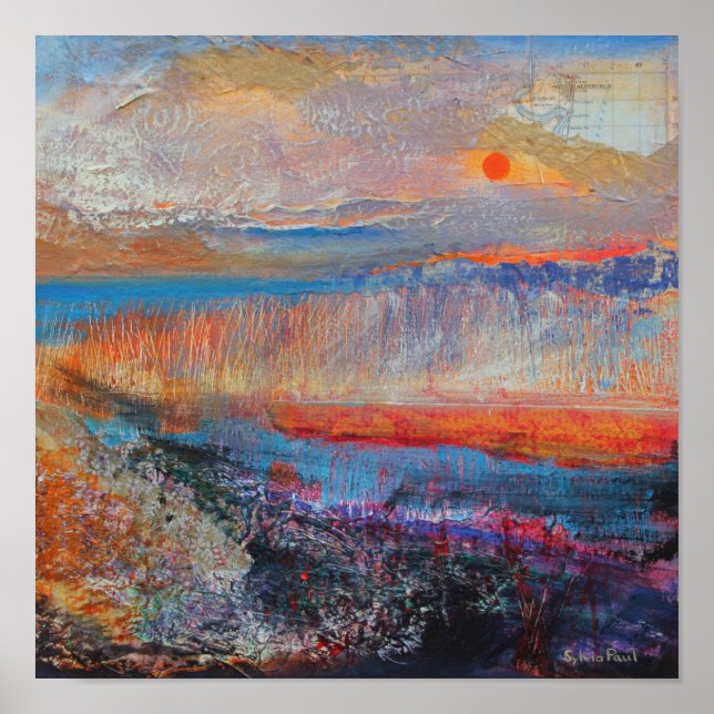 Affiches Coucher de soleil des marais 2013 (Devant)