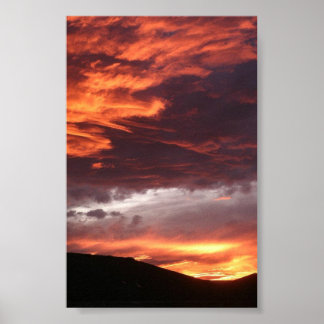 Affiches Coucher de soleil du Colorado occidental