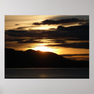 Affiches Coucher de soleil en Alaska III Photographie de l'