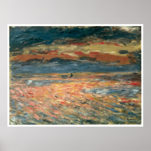 Affiches Coucher de soleil en mer, Pierre-Auguste Renoir