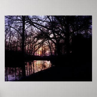 Affiches Coucher de soleil Kasteel Moat 2