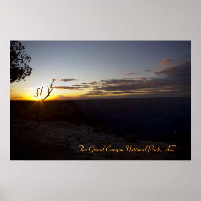 Affiches Coucher de soleil magique - Grand Canyon (Devant)
