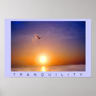 Affiches Coucher de soleil océanique Tranquillité
