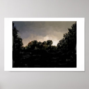 Affiches Coucher de soleil orageux