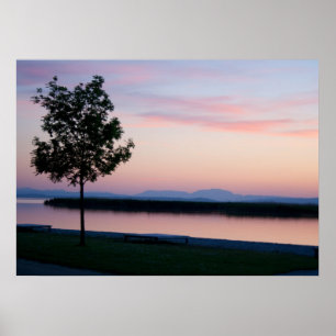 Affiches Coucher de soleil rose