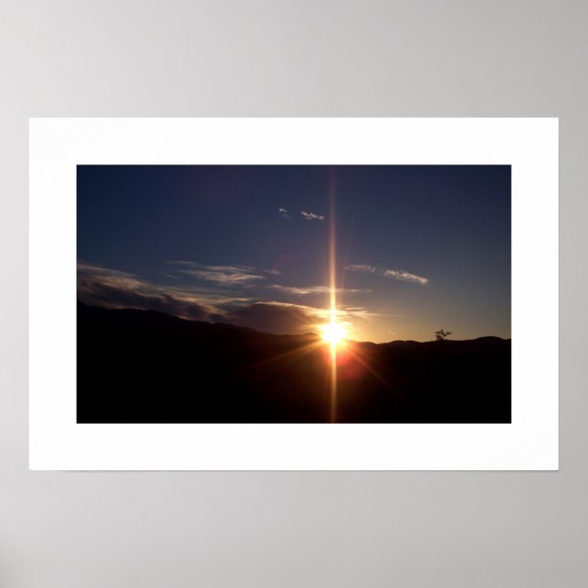 Affiches Coucher de soleil spirituel (Devant)