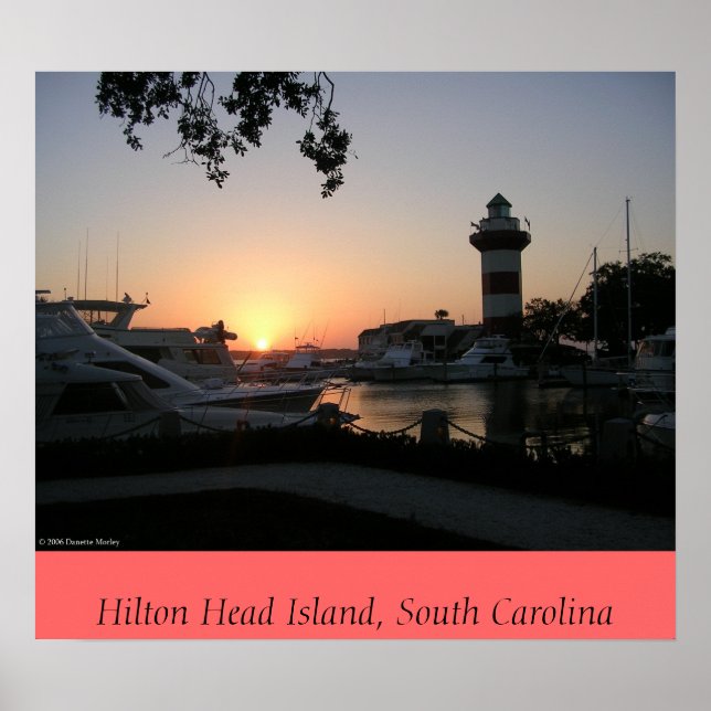 Affiches Coucher de soleil sur Hilton Head Island (Devant)