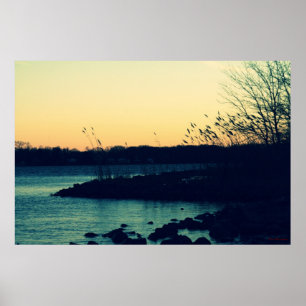 Affiches Coucher de soleil sur la baie #4015