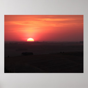 Affiches Coucher de soleil sur la Palouse