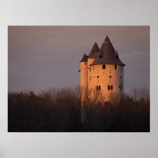 Affiches Coucher De Soleil Sur Le Château Gwynn