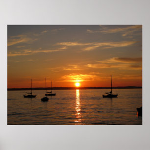 Affiches Coucher de soleil sur l'île Lummi