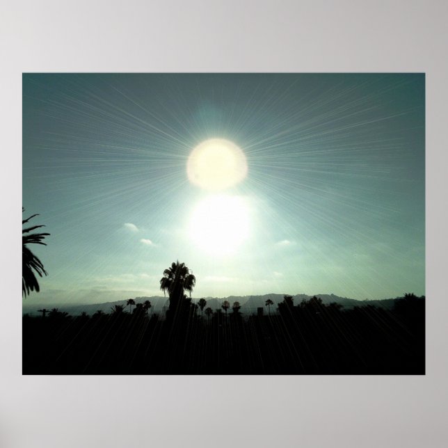 Affiches Coucher de soleil sur Silverlake (Devant)