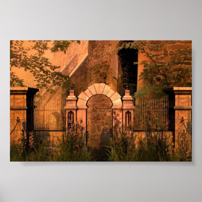 Affiches Coucher de soleil toscan (Devant)