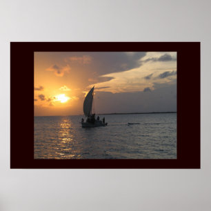 Affiches Coucher du soleil bélizéen