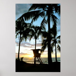 Affiches Coucher du soleil de Haleiwa