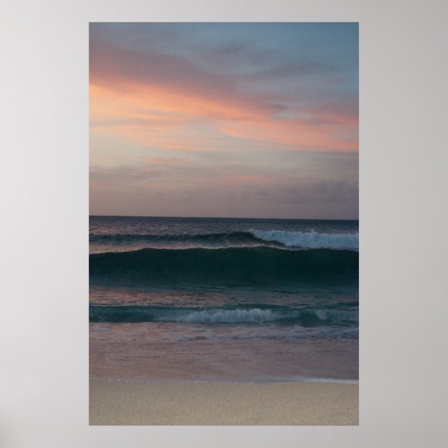 Affiches Coucher du soleil de la côte nord (Devant)