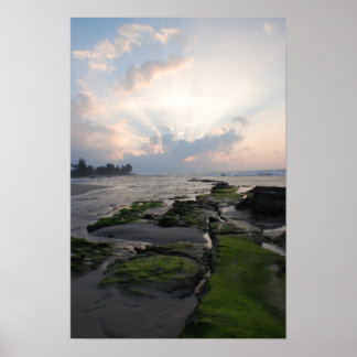 Affiches Coucher du soleil de la côte nord