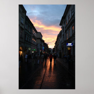 Affiches Coucher du soleil de la Pologne