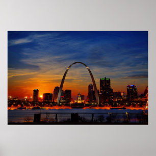 Affiches Coucher du soleil de St Louis