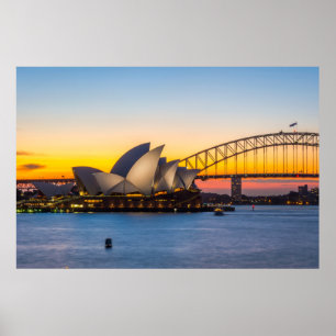 Affiches Coucher du soleil de Sydney