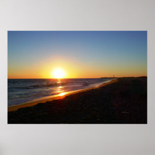 Affiches Coucher du soleil d'horizon de New Jersey de Cape