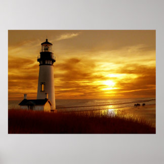 Affiches Coucher du soleil du Pacifique