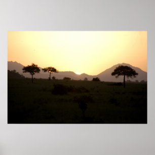 Affiches Coucher du soleil en Afrique