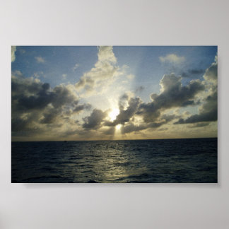 Affiches Coucher le soleil à Grand Cayman
