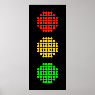 Affiches Couleurs du point stoplight