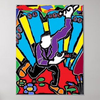 Affiches Couleurs psychadéliques folles